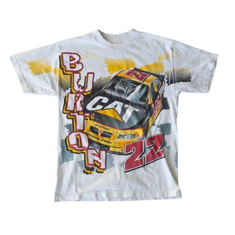 Racing Champions Apparel‎ Vintage Wade Burton 22 Double-Sided T-Shirt Men's M